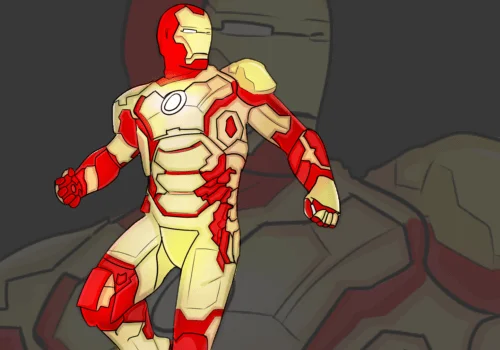 Illustration du film Iron Man 3 réalisée par: Fadeldesign